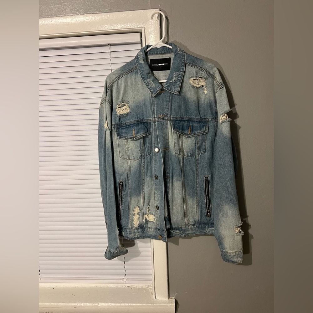 Fashion nova men’s jean jacket XL
